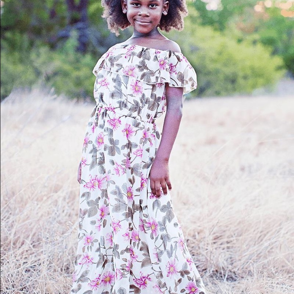 🌸Girls boutique Floral maxi dress